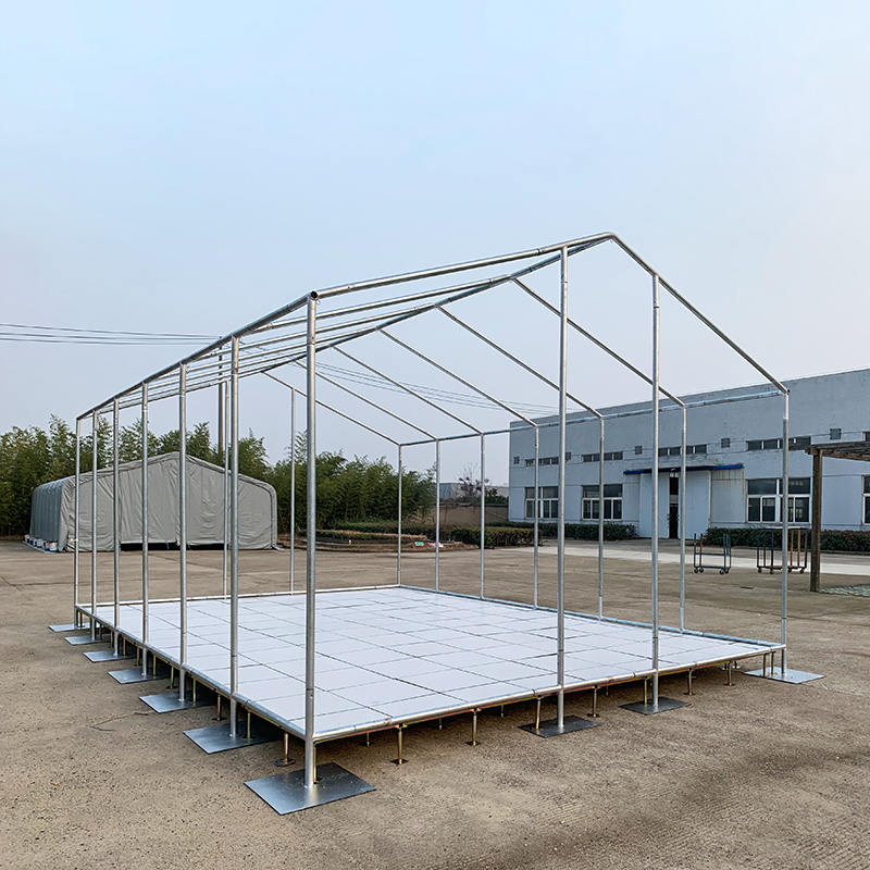 5x7m Mag-type ng Membrane Covered Steel Frame Structure Relief Tent