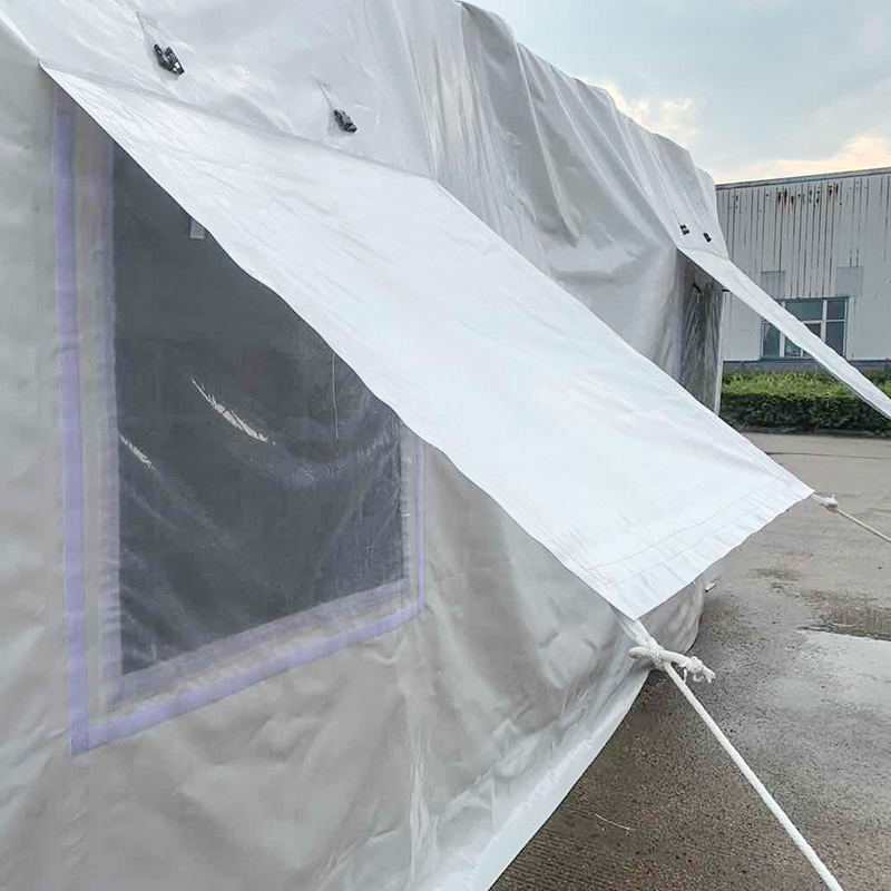 5x7m Mag-type ng Membrane Covered Steel Frame Structure Relief Tent
