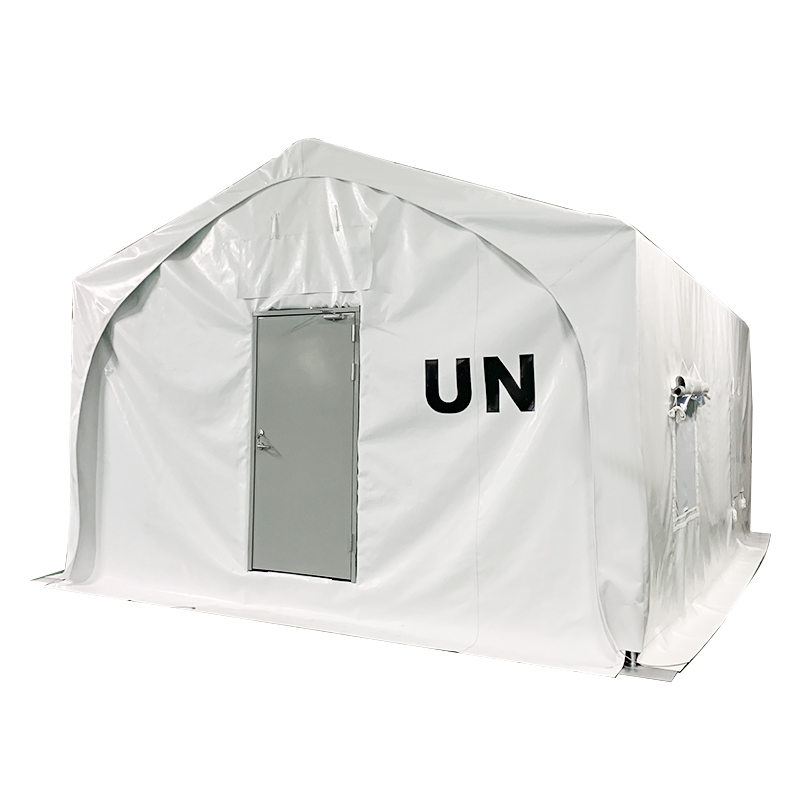 5x7m Mag-type ng Membrane Covered Steel Frame Structure Relief Tent