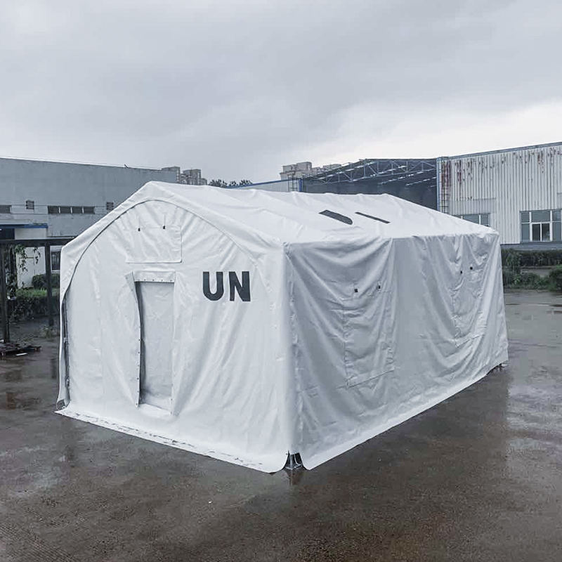 5x7m Mag-type ng Membrane Covered Steel Frame Structure Relief Tent