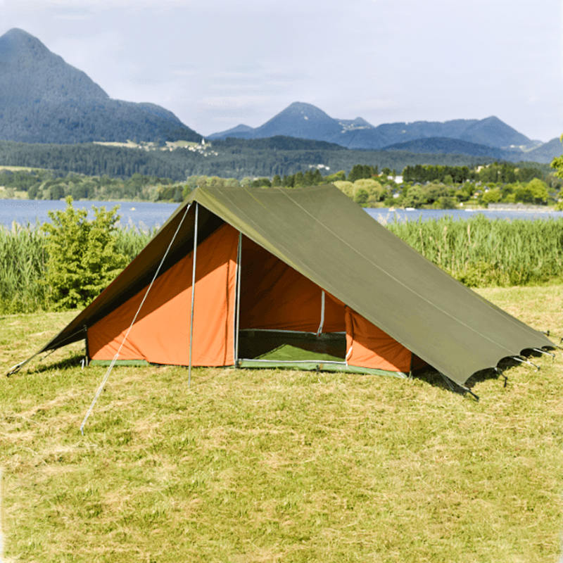 5.2x5.5m Traditional Scout Canvas Tent para sa 8 Tao