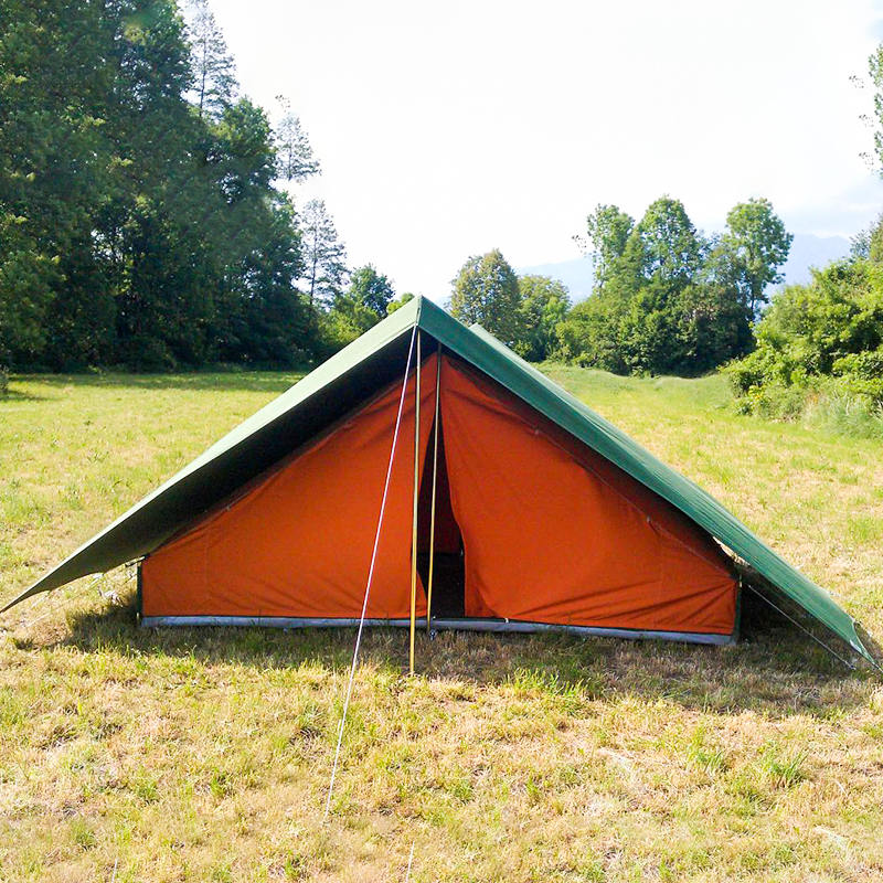 5.2x5.5m Traditional Scout Canvas Tent para sa 8 Tao