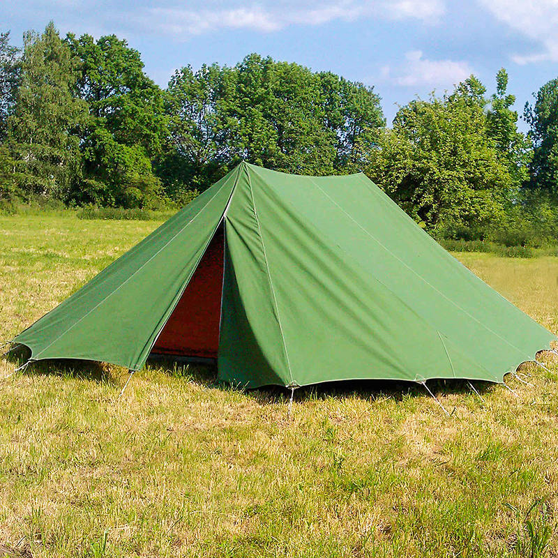 5.2x5.5m Traditional Scout Canvas Tent para sa 8 Tao