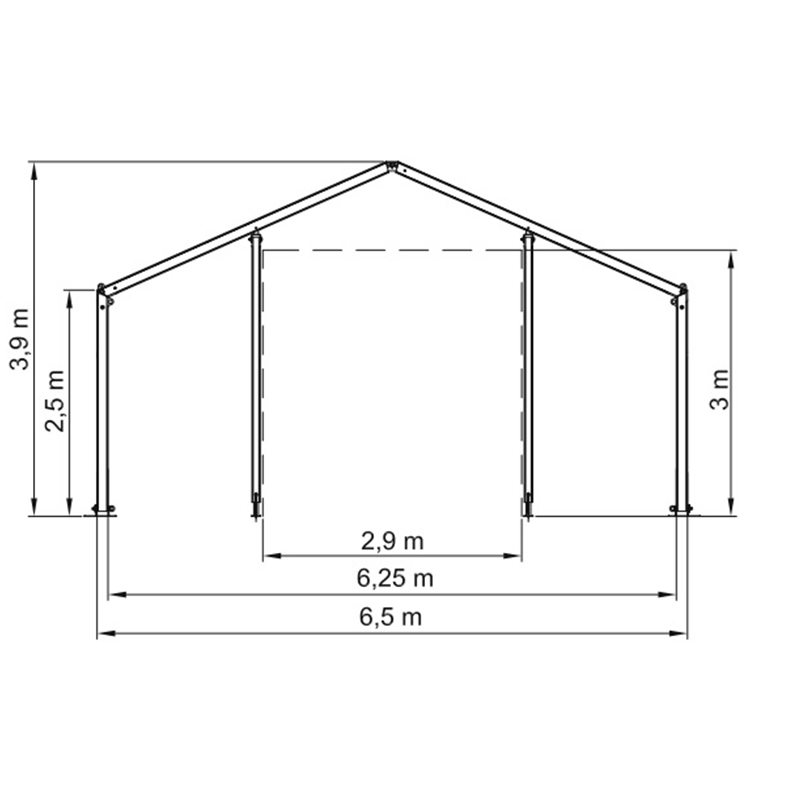 IFRC/ICRC/WFP/IOM Standard 6.5x8m Portable Tent Mobile Storage Units(MSU)