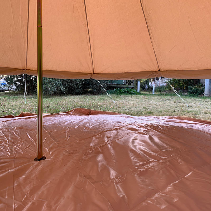 4m 4 Person Canvas Bell Tent para sa Family Camping