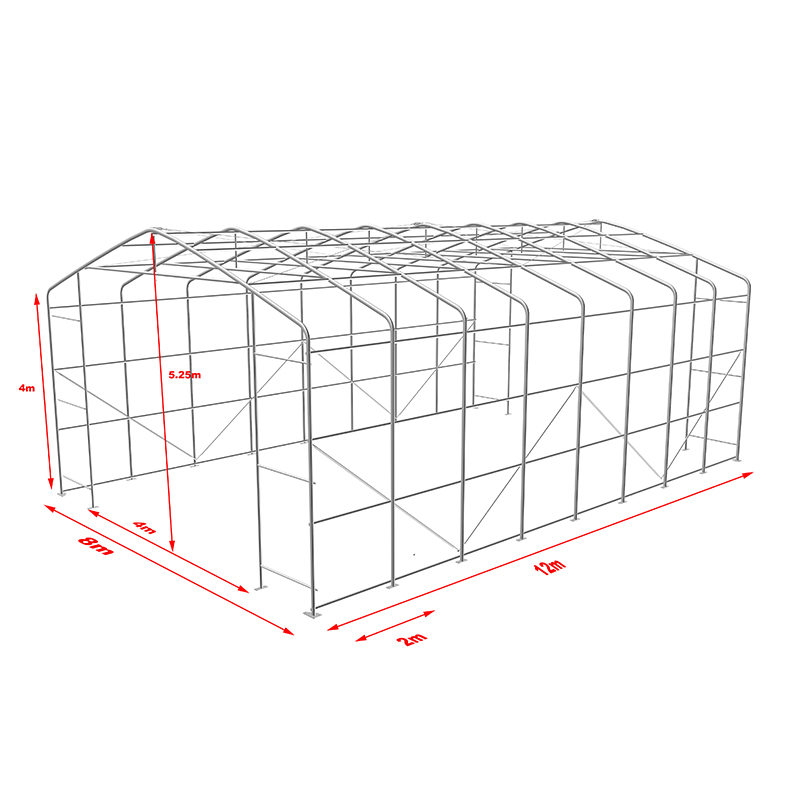 8X12 4m Sideheight UV resistant Warehouse Shade Tent Sun Shelter