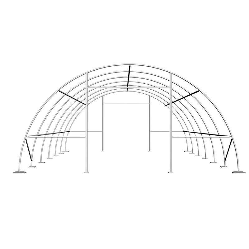 9x12mx4.5 Arched Storage Tent, Round-Arched Tent Hall