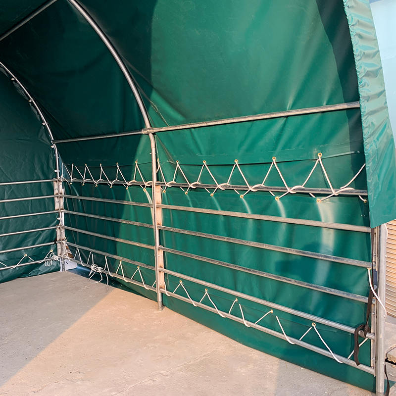 4x4mx3.15m Portable Livestock Shelter para sa Mga Kabayo, Baka, Tupa