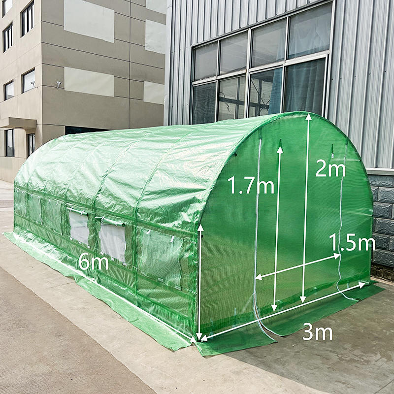 3x6x2m Weatherguard Round Top Greenhouse at Polytunnel