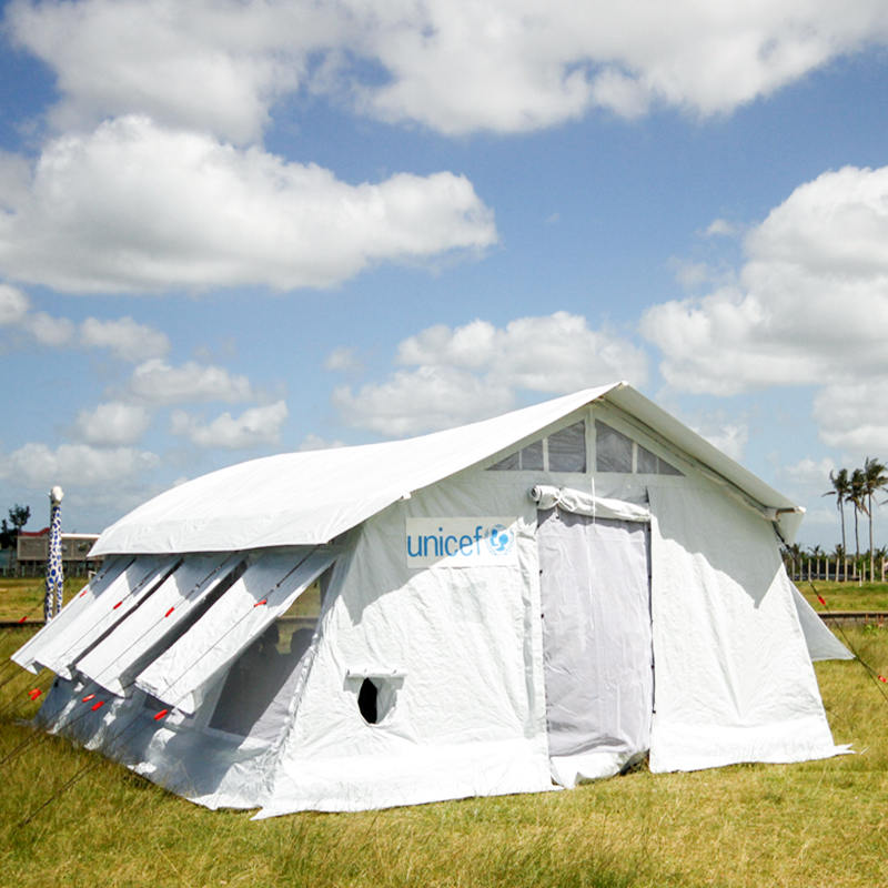 UNICEF Standard 42m² Multipurpose Hub Tent na may Integrated/removable Shade Cover