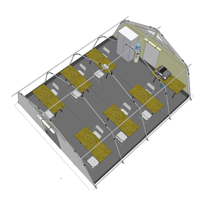 UNICEF Standard 42m² Multipurpose Hub Tent na may Integrated/removable Shade Cover