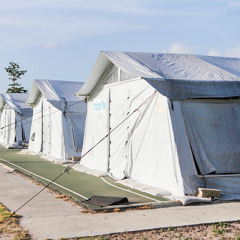UNICEF Standard 72m² Multipurpose Hub Tent na ginagamit para sa Imbakan, Ospital, Dispensaryo, Paaralan, Opisina