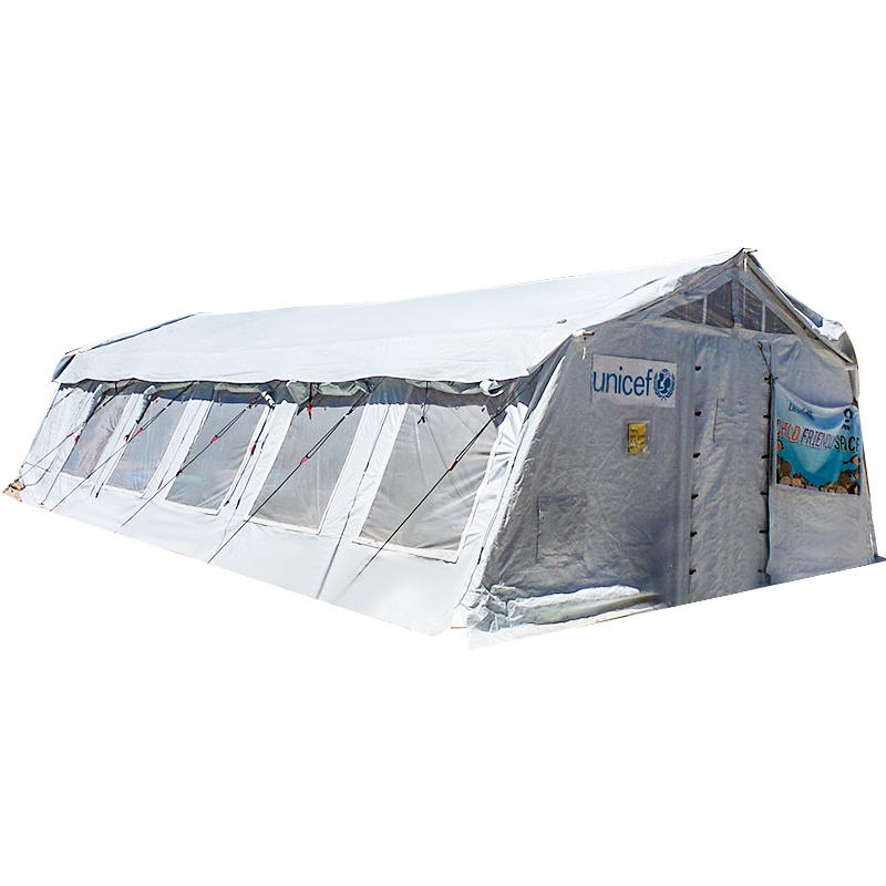 UNICEF Standard 72m² Multipurpose Hub Tent na ginagamit para sa Imbakan, Ospital, Dispensaryo, Paaralan, Opisina