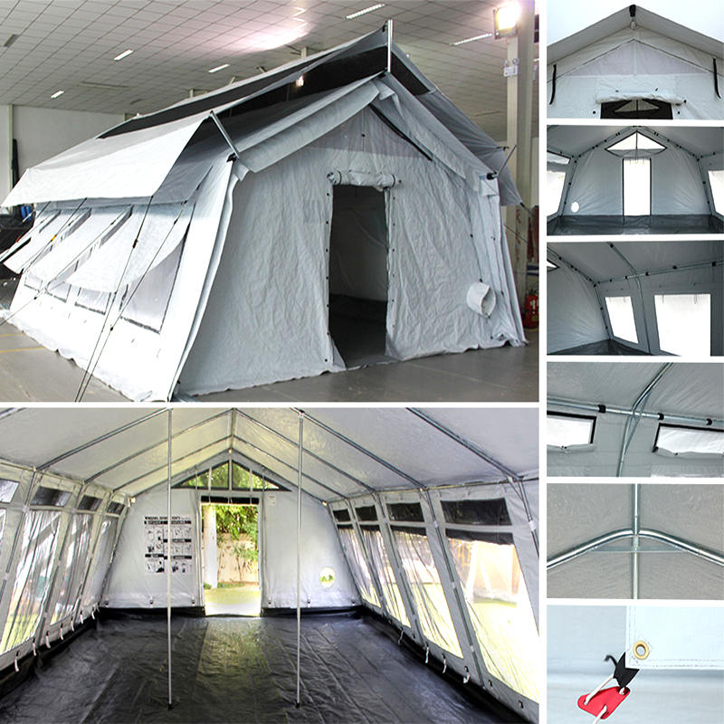 UNICEF Standard 72m² Multipurpose Hub Tent na ginagamit para sa Imbakan, Ospital, Dispensaryo, Paaralan, Opisina