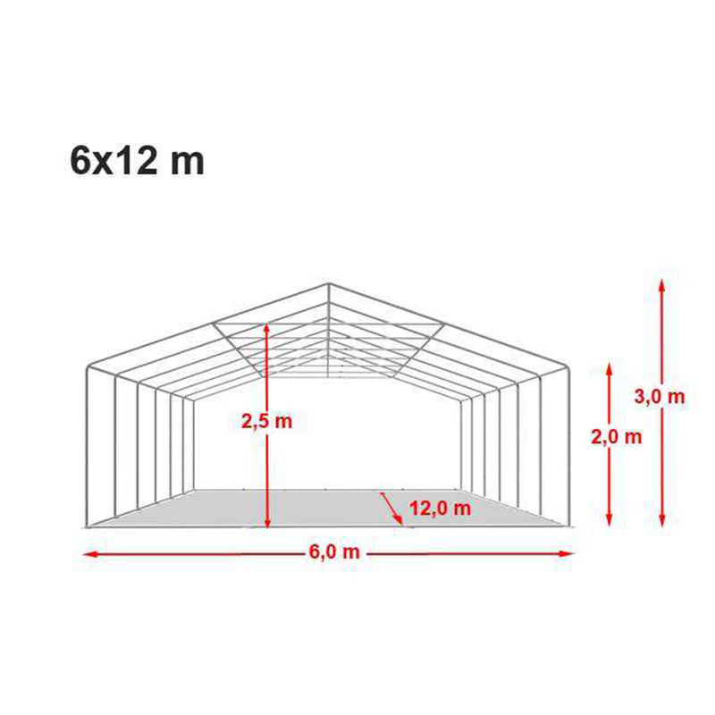 6x12m Luxury PVC Outdoor Event Marquee