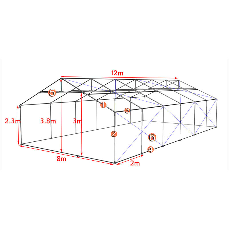 8x18M PVC Modular Marquee Malaking Event Tent