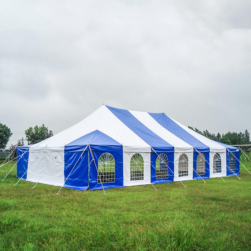 7X12m Tradisyunal na PVC Event Pole Tent na may Windows