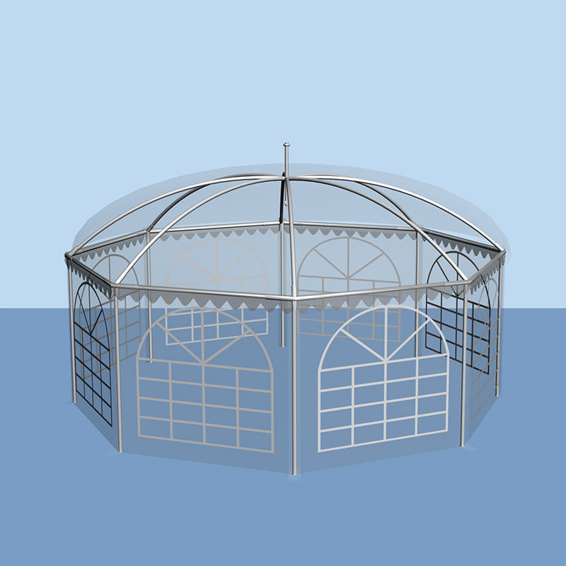 6x6m Traditional Octagonal Pagoda Gazebo Garden Marquee