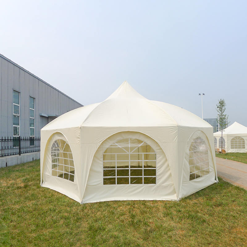 6x6m Traditional Octagonal Pagoda Gazebo Garden Marquee
