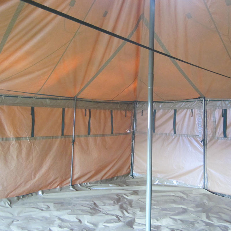 5x5m 8-12 Person Canvas Army Tent Disaster Relief Tent
