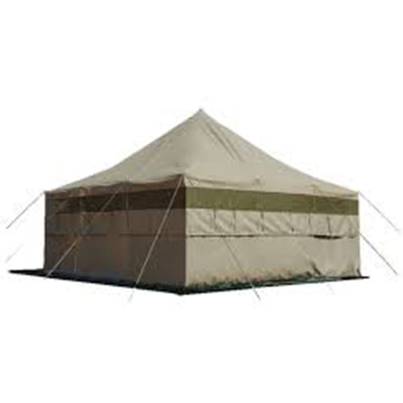 5x5m 8-12 Person Canvas Army Tent Disaster Relief Tent