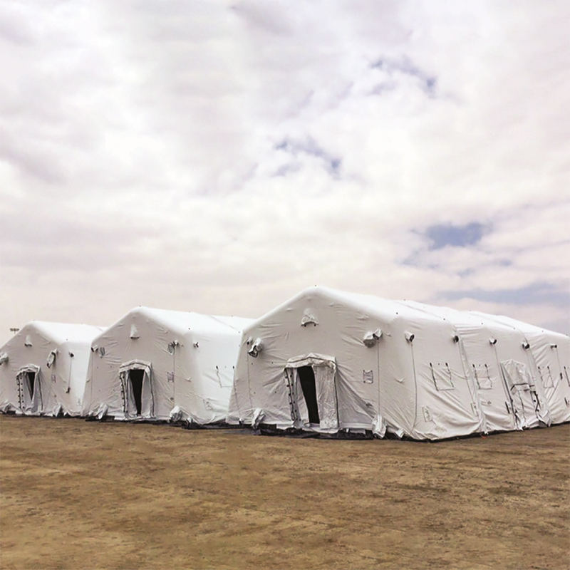 5.6x5.15m Multipurpose Small Rapid Deployment Low-Pressure Inflatable Shelters