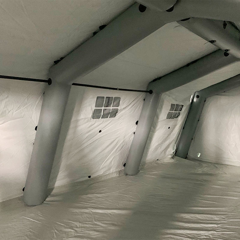 Low-Pressure 5.6x7.55m Multipurpose Medium Rapid Deployment Inflatable Tent