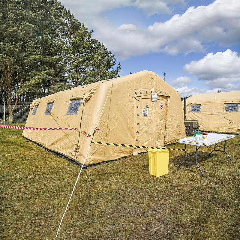 Low-Pressure 5.6x7.55m Multipurpose Medium Rapid Deployment Inflatable Tent