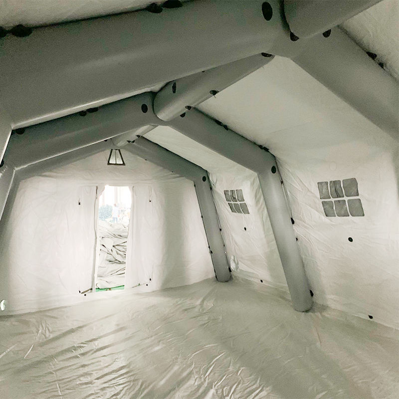 Low-Pressure 5.6x7.55m Multipurpose Medium Rapid Deployment Inflatable Tent