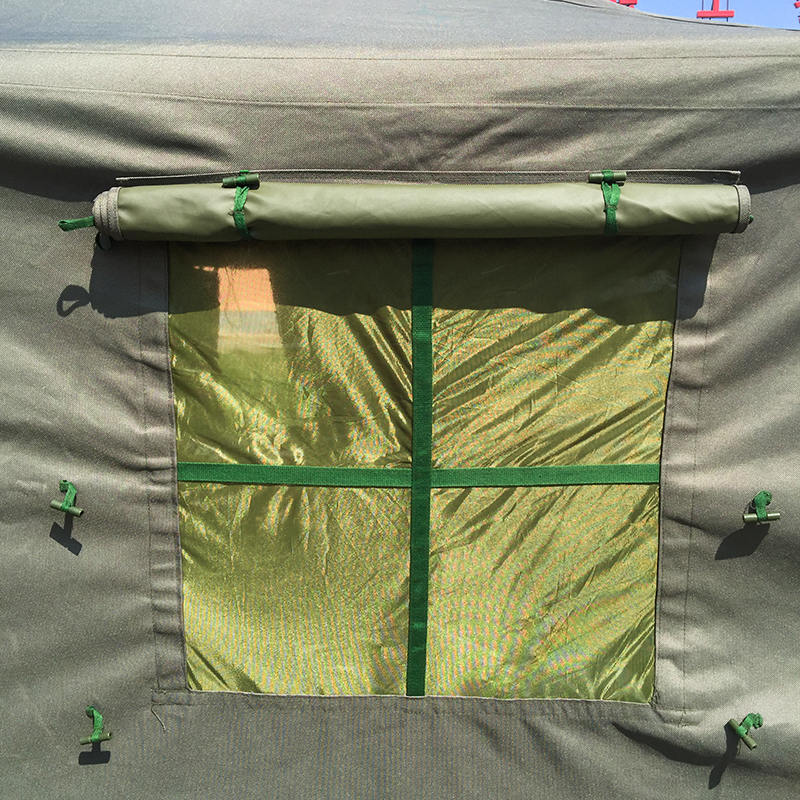 4.8x6.0m Canvas Military Pole Tent at Shelters