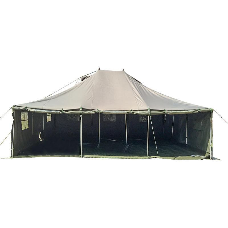 4.8x6.0m Canvas Military Pole Tent at Shelters
